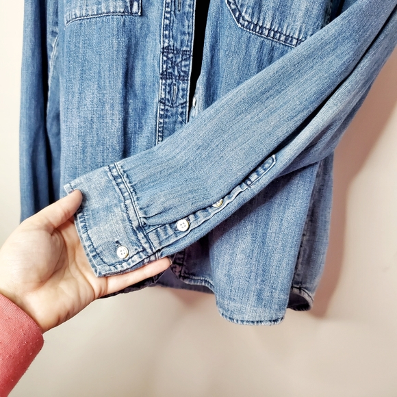 MADEWELL Denim Boyshirt in Campground Wash M - Picture 6 of 10